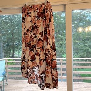 Floral Wrap Skirt XL Knox Rose